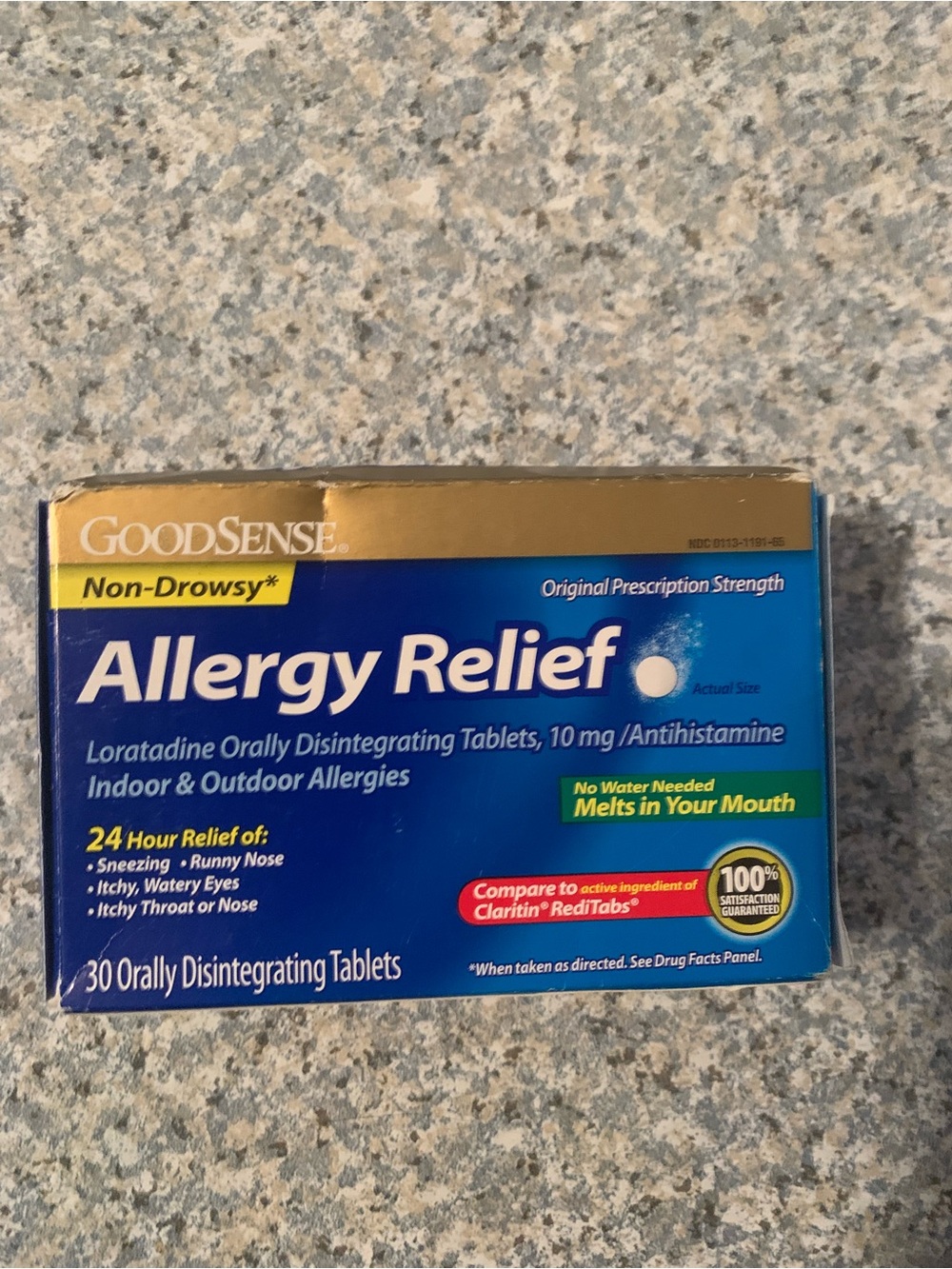 GoodSense Loratadine Orally Disintegrating Tablets, 10 mg, 24 30 Count Exp12/26